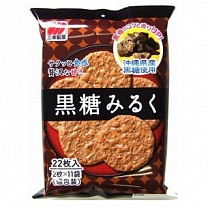 Снек рисовый с черным сахаром Юки но Ядо "SANKO SEIKA" 110,6 гр