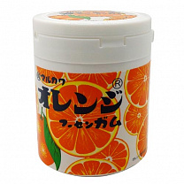 Жевательная резинка со вкусом апельсина "MARUKAWA" банка 130 гр