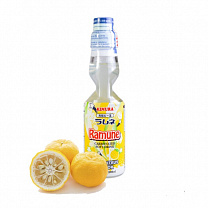 Напиток безалкогольный газированный лимонад Рамунэ со вкусом юдзу "HATAKOSEN" 200 мл
