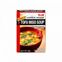Суп тофу-мисо б/п 3 порции острый "S&B" 30 гр