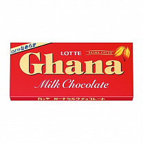 Шоколад ГАНА молочный  Ghana Mild Chocolate "LOTTE" 50 гр