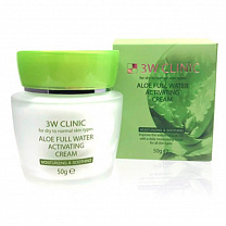 Крем для лица Aloe Full Water Activating Cream [3W Clinic]