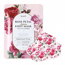 Маска-носочки для ног с экстрактом розы Rose Petal Satin Foot Mask "PETITFEE & KOELF" 16 гр