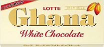 Шоколад ГАНА белый Ghana Mild Chocolate "LOTTE" 45 гр