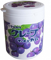 Жевательная резинка со вкусом винограда "MARUKAWA" банка 130 гр